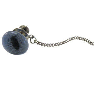 Blue Cat Eye Design Tie Tack